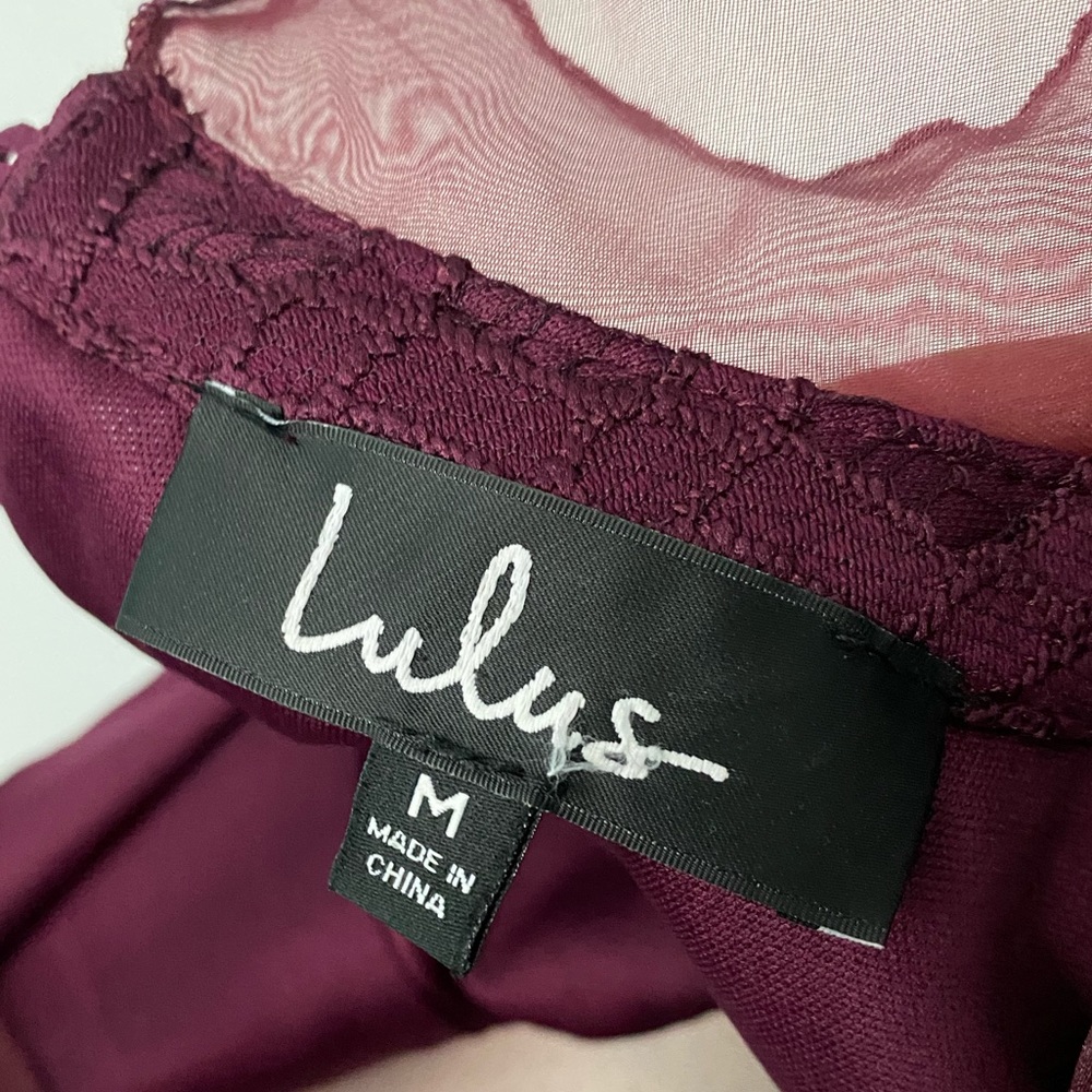 Lulus maroon dress - Picture 5 of 5